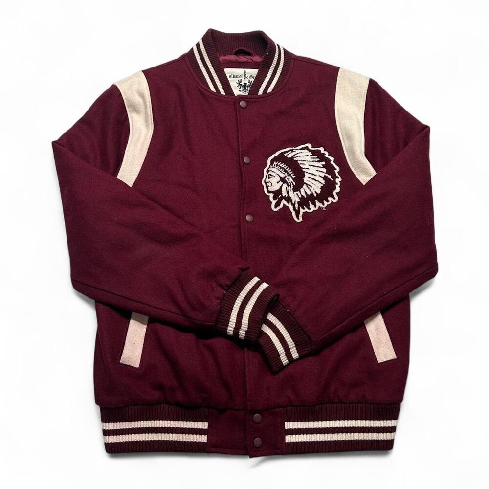 Chapel creed burgundy wool